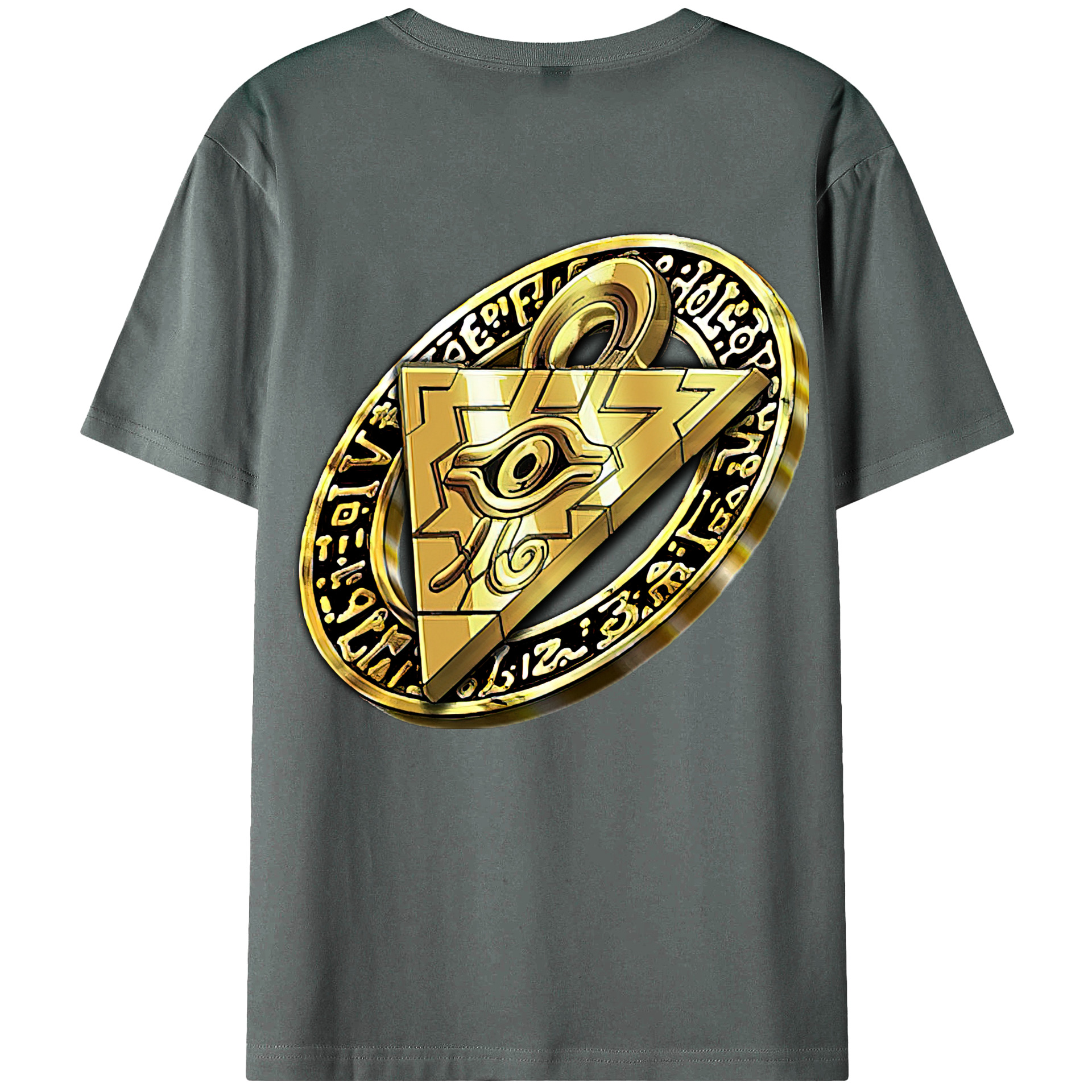 （画像用） 遊☆戯☆王 Yu-Gi-Oh! 綿100％ メンズ半袖Tシャツ（バックプリント） 通気性